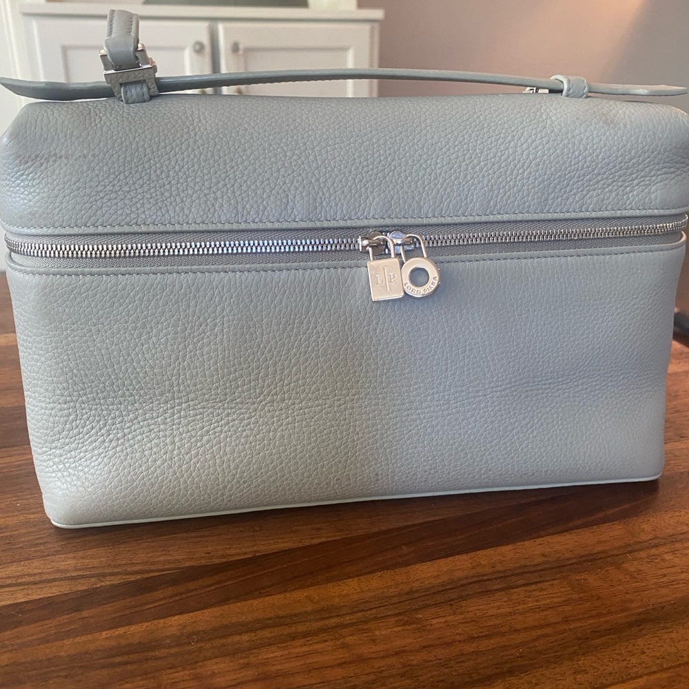 Loro Piana L27 Light Gray Leather Bag